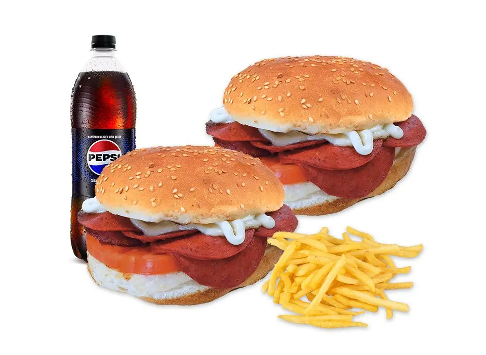 2'li İso Özel Sucuk Burger Menü