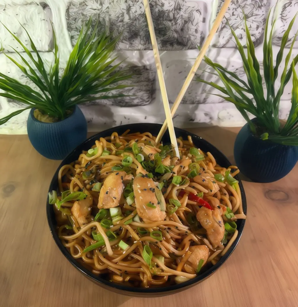 Sweet Chilli Soslu Tavuklu Noodle