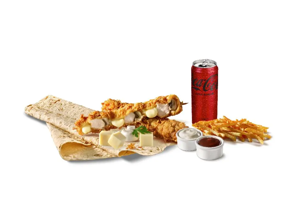 Kaşarlı Mantarlı Cajun Şiş Menü