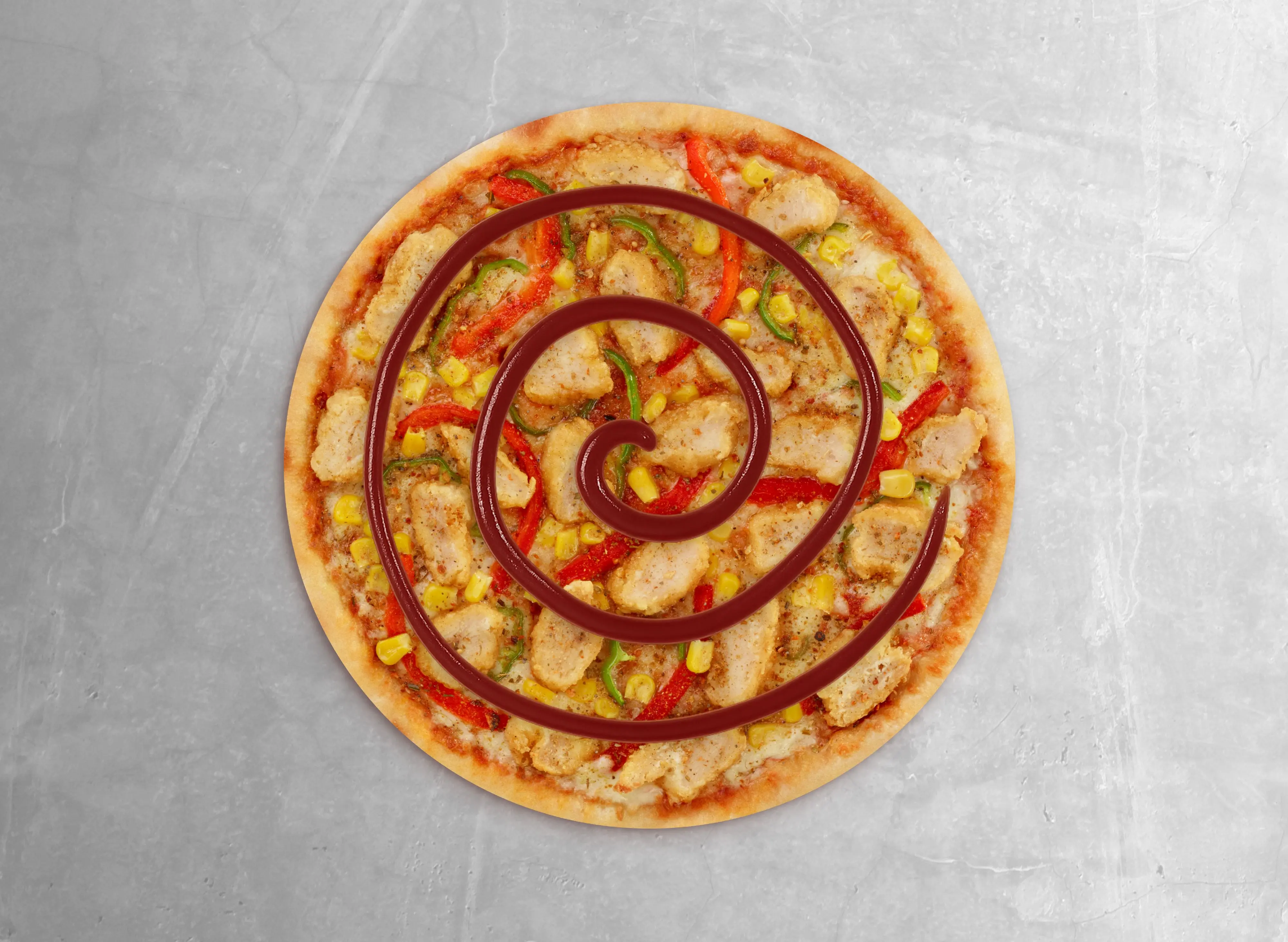 Barbekü Soslu Tavuklu Pizza (Orta) 