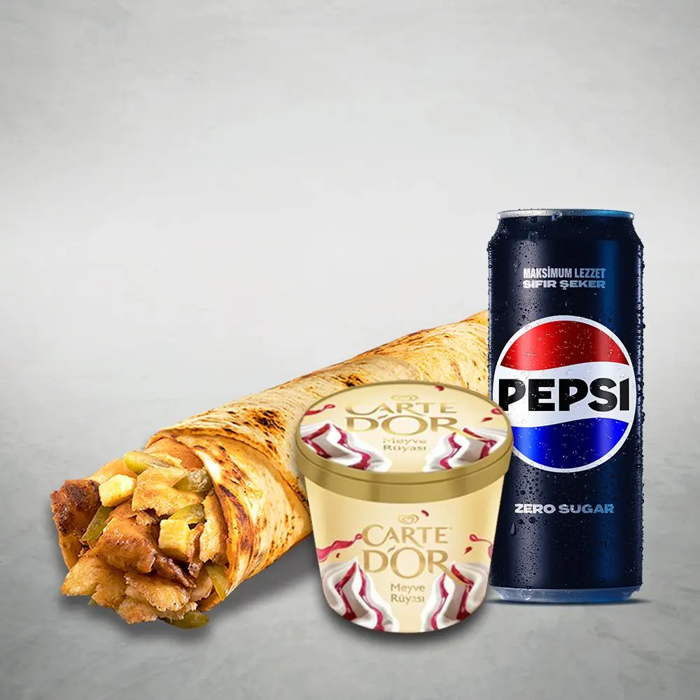 Algida Menüsü (Tavuk Döner Small Dürüm)