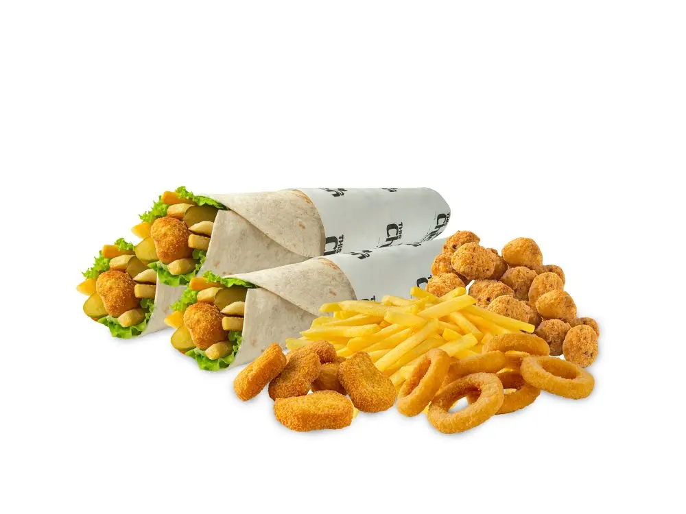 Triple Chicken Roll Menü