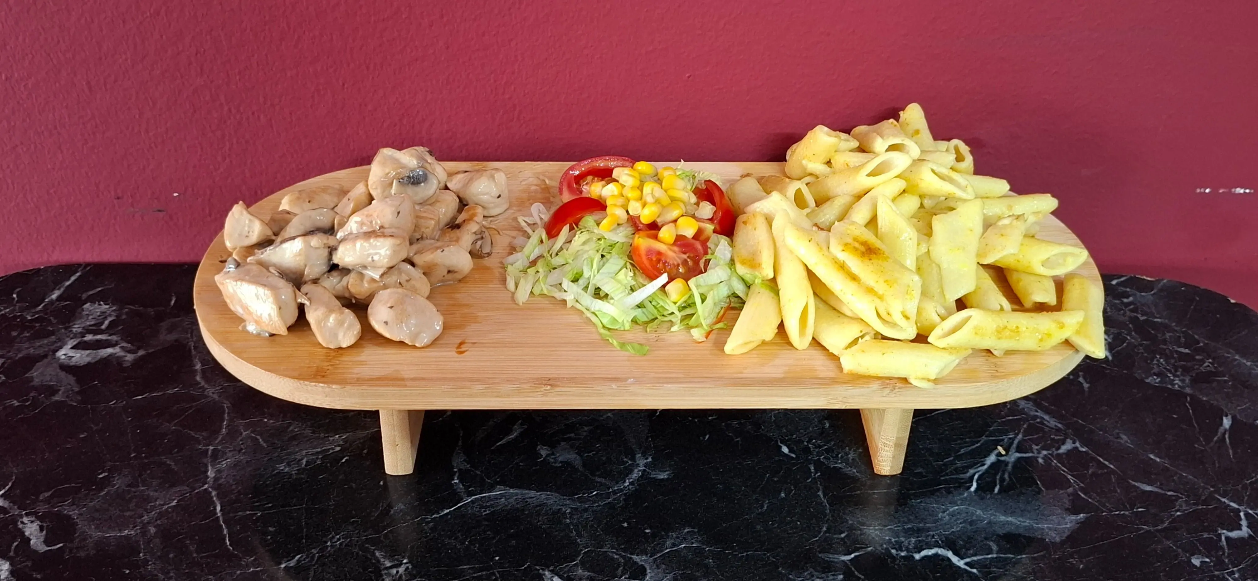 Kremalı Makarna & Kremalı Mantarlı Tavuk